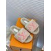 Louis Vuitton Paseo Flat Comfort Mules In Beige Shearling