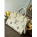 Louis Vuitton Onthego PM Bag In Bicolor Monogram Empreinte Leather M45654 Louis Vuitton Onthego PM Bag In Bicolor Monogram Empreinte Leather M45654