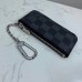 Louis Vuitton Pochette Cle In Damier Graphite Canvas N60155 Louis Vuitton Pochette Cle In Damier Graphite Canvas N60155