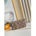 Louis Vuitton Felicie Pochette In Bicolor Monogram Empreinte Leather M69977 Louis Vuitton Felicie Pochette In Bicolor Monogram Empreinte Leather M69977