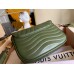 Louis Vuitton New Wave Multi-Pochette Bag In Green Leather M56471 Louis Vuitton New Wave Multi-Pochette Bag In Green Leather M56471