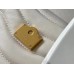 Louis Vuitton LV New Wave Chain MM Bag In White Leather M58549 Louis Vuitton LV New Wave Chain MM Bag In White Leather M58549