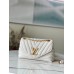 Louis Vuitton LV New Wave Chain MM Bag In White Leather M58549 Louis Vuitton LV New Wave Chain MM Bag In White Leather M58549