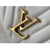 Louis Vuitton LV New Wave Chain MM Bag In White Leather M58549 Louis Vuitton LV New Wave Chain MM Bag In White Leather M58549