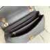 Louis Vuitton LV New Wave Chain MM Bag In Black Leather M58552 Louis Vuitton LV New Wave Chain MM Bag In Black Leather M58552