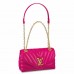 Louis Vuitton LV New Wave Chain MM Bag In Rose Red Leather M58553 Louis Vuitton LV New Wave Chain MM Bag In Rose Red Leather M58553