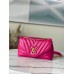 Louis Vuitton LV New Wave Chain MM Bag In Rose Red Leather M58553 Louis Vuitton LV New Wave Chain MM Bag In Rose Red Leather M58553