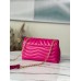 Louis Vuitton LV New Wave Chain MM Bag In Rose Red Leather M58553 Louis Vuitton LV New Wave Chain MM Bag In Rose Red Leather M58553