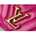 Louis Vuitton LV New Wave Chain MM Bag In Rose Red Leather M58553 Louis Vuitton LV New Wave Chain MM Bag In Rose Red Leather M58553