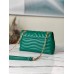 Louis Vuitton LV New Wave Chain MM Bag In Green Leather M58664 Louis Vuitton LV New Wave Chain MM Bag In Green Leather M58664