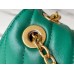 Louis Vuitton LV New Wave Chain MM Bag In Green Leather M58664 Louis Vuitton LV New Wave Chain MM Bag In Green Leather M58664