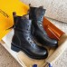 Louis Vuitton Metropolis Flat Ranger Boots In Black Leather Louis Vuitton Metropolis Flat Ranger Boots In Black Leather