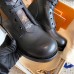Louis Vuitton Metropolis Flat Ranger Boots In Black Leather Louis Vuitton Metropolis Flat Ranger Boots In Black Leather