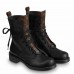 Louis Vuitton Metropolis Flat Ranger Boots In Black Leather Louis Vuitton Metropolis Flat Ranger Boots In Black Leather