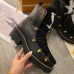 Louis Vuitton Beaubourg Ankle Boots in Black Leather with Shearling