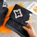 Louis Vuitton Snowdrop Flat Ankle Boots In Black Suede with Shearling