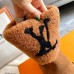 Louis Vuitton Snowdrop Flat Ankle Boots In Brown Suede with Shearling