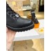Louis Vuitton Territory Flat Ranger Boots In Black Leather Louis Vuitton Territory Flat Ranger Boots In Black Leather
