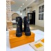 Louis Vuitton Territory Flat Ranger Boots In Black Leather Louis Vuitton Territory Flat Ranger Boots In Black Leather