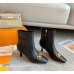 Louis Vuitton Rotary Ankle Boots In Black Calfskin Louis Vuitton Rotary Ankle Boots In Black Calfskin