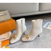 Louis Vuitton Rotary Ankle Boots In White Calfskin Louis Vuitton Rotary Ankle Boots In White Calfskin