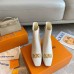 Louis Vuitton Rotary Ankle Boots In White Calfskin Louis Vuitton Rotary Ankle Boots In White Calfskin