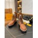 Louis Vuitton Brown Territory Flat Ranger Boots with Shearling Louis Vuitton Brown Territory Flat Ranger Boots with Shearling