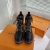 Louis Vuitton Territory Flat Ranger Boots In Black Calfskin Louis Vuitton Territory Flat Ranger Boots In Black Calfskin