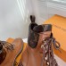 Louis Vuitton Territory Flat Ranger Boots In Brown Calfskin Louis Vuitton Territory Flat Ranger Boots In Brown Calfskin