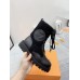 Louis Vuitton Territory Flat Ranger Boots In Black Leather with Wool Louis Vuitton Territory Flat Ranger Boots In Black Leather with Wool