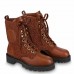 Louis Vuitton Territory Flat Ranger Boots In Brown Leather with Wool Louis Vuitton Territory Flat Ranger Boots In Brown Leather with Wool