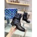 Louis Vuitton Metropolis Flat Ranger Boots In Monogram Denim Louis Vuitton Metropolis Flat Ranger Boots In Monogram Denim