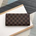 Louis Vuitton Sarah Wallet In Damier Ebene Canvas N60114 Louis Vuitton Sarah Wallet In Damier Ebene Canvas N60114