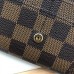 Louis Vuitton Sarah Wallet In Damier Ebene Canvas N60114 Louis Vuitton Sarah Wallet In Damier Ebene Canvas N60114