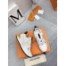 Louis Vuitton Women's White Run Away Sneakers with Gold Details Louis Vuitton Women's White Run Away Sneakers with Gold Details