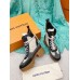 Louis Vuitton Laureate Platform Desert Boots In Grey Suede Leather Louis Vuitton Laureate Platform Desert Boots In Grey Suede Leather
