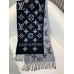 Louis Vuitton LV Essential Scarf In Black Wool M77853 Louis Vuitton LV Essential Scarf In Black Wool M77853