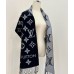 Louis Vuitton LV Essential Scarf In Black Wool M77853 Louis Vuitton LV Essential Scarf In Black Wool M77853