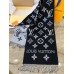 Louis Vuitton LV Essential Scarf In Black Wool M77853 Louis Vuitton LV Essential Scarf In Black Wool M77853