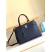 Louis Vuitton Lockme Day Tote Bag In Navy Blue Leather M53645 Louis Vuitton Lockme Day Tote Bag In Navy Blue Leather M53645