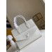 Louis Vuitton Lockme Tote PM Bag In White Calfskin M55817 Louis Vuitton Lockme Tote PM Bag In White Calfskin M55817