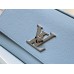 Louis Vuitton Lockme Clutch In Blue Calfskin M56136 Louis Vuitton Lockme Clutch In Blue Calfskin M56136