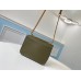 Louis Vuitton Lockme Chain PM Bag In Green Calfskin M57067 Louis Vuitton Lockme Chain PM Bag In Green Calfskin M57067