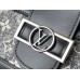 Louis Vuitton Dauphine MM Bag In Grey Monogram Denim M21458 Louis Vuitton Dauphine MM Bag In Grey Monogram Denim M21458