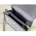 Louis Vuitton Dauphine MM Bag In Grey Monogram Denim M21458 Louis Vuitton Dauphine MM Bag In Grey Monogram Denim M21458