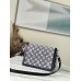 Louis Vuitton Dauphine MM Bag In Grey Monogram Denim M21458 Louis Vuitton Dauphine MM Bag In Grey Monogram Denim M21458