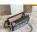 Louis Vuitton Petite Malle Bag In Grey Monogram Denim M21462 Louis Vuitton Petite Malle Bag In Grey Monogram Denim M21462