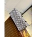 Louis Vuitton OnTheGo MM Bag In Grey Monogram Denim M46448 Louis Vuitton OnTheGo MM Bag In Grey Monogram Denim M46448