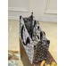 Louis Vuitton OnTheGo MM Bag In Grey Monogram Denim M46448 Louis Vuitton OnTheGo MM Bag In Grey Monogram Denim M46448