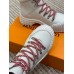 Louis Vuitton Ruby Flat Ranger Boots In White Leather Louis Vuitton Ruby Flat Ranger Boots In White Leather